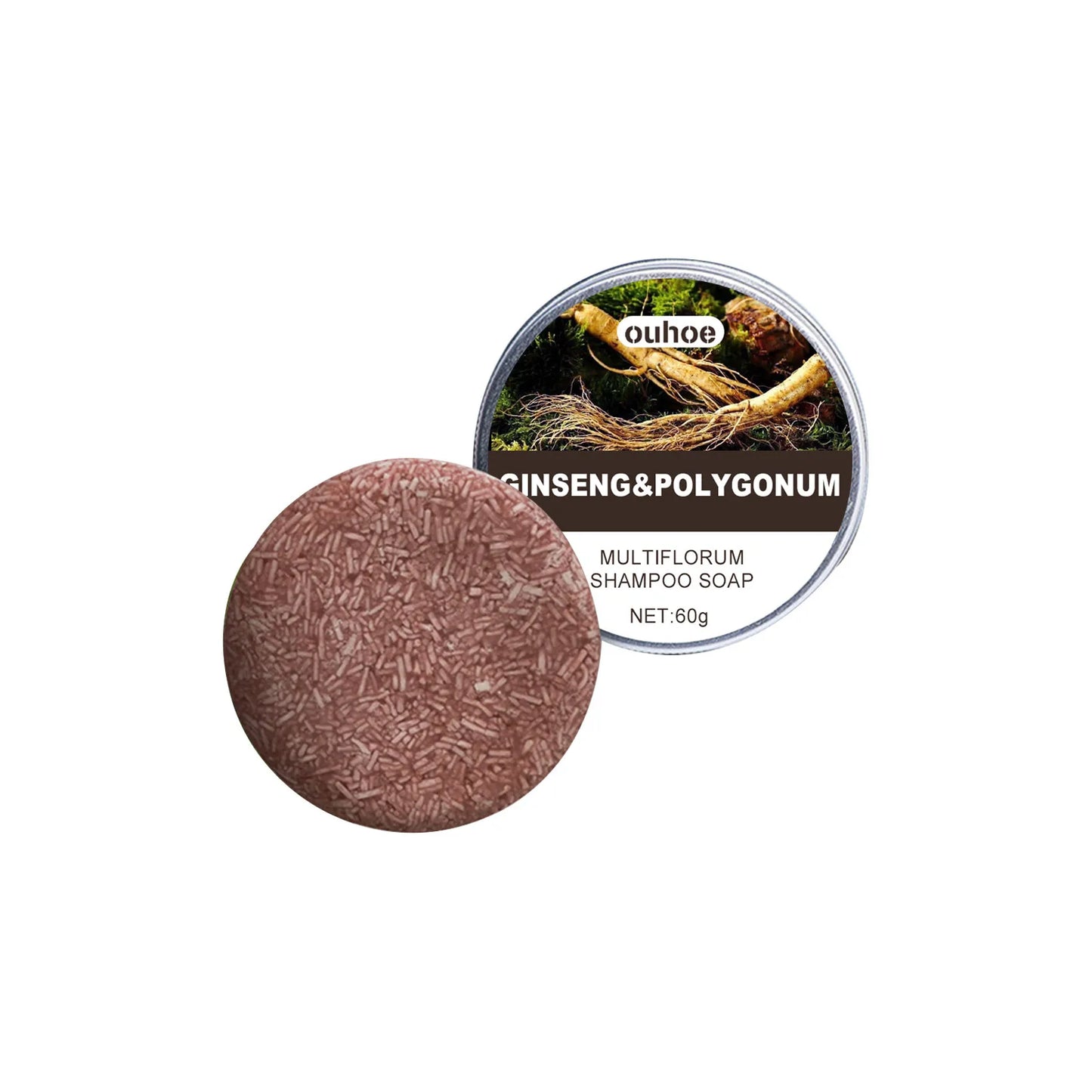 Ouhoe Ginseng & Polygonum Multiflorum Shampoo Soap ( BUY 1 Get 1 Free )