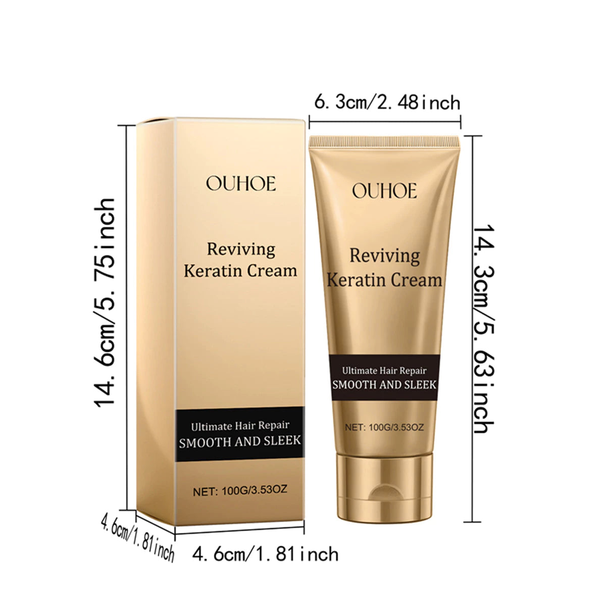 OUHOE Reviving Keratin Hair Cream ( BUY 1 GET 1 FREE )