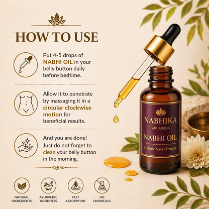 🌿💧 NABHIKA AYURVEDA NABHI OIL 💧🌿 ( BUY 1 GET 1 FREE )